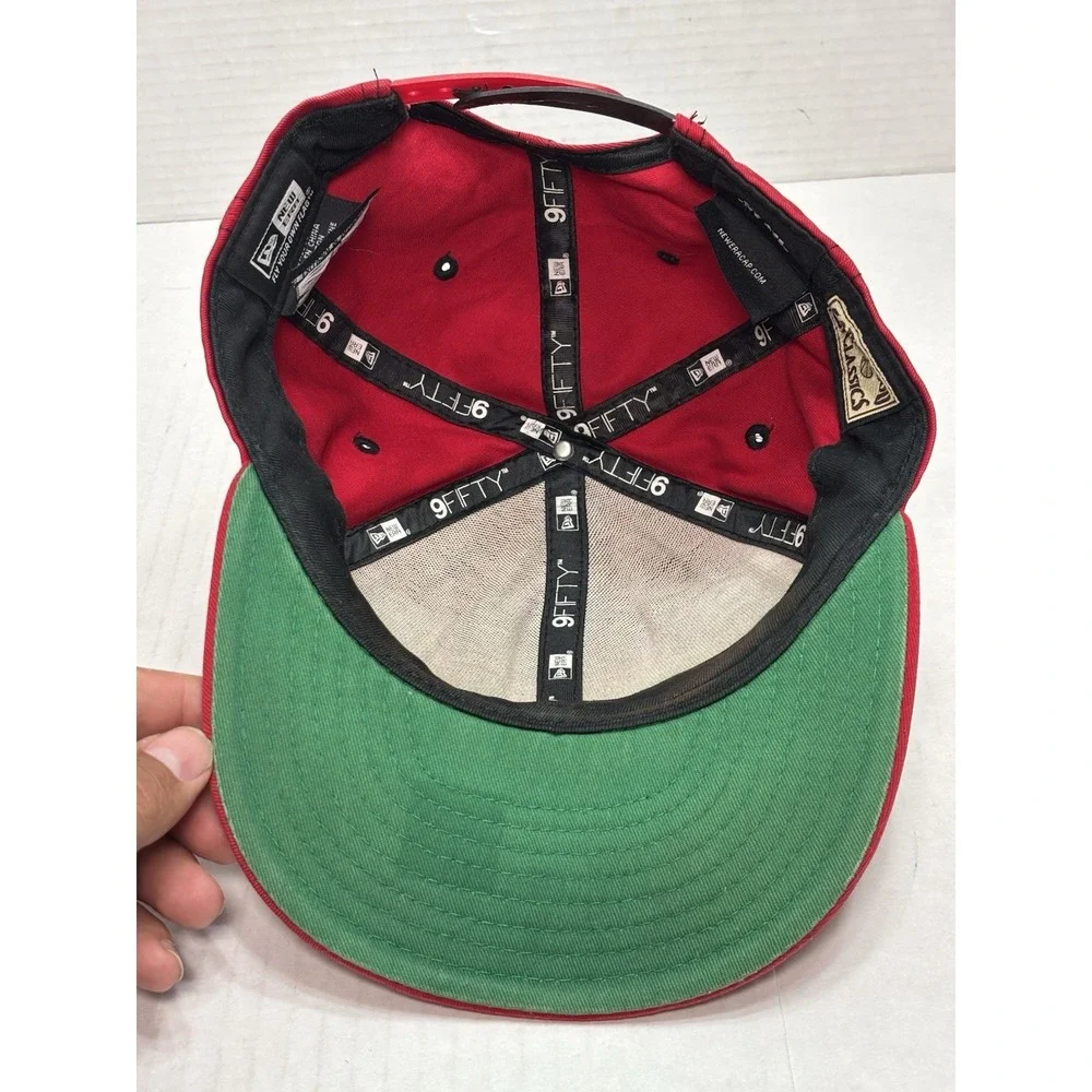 New‎ Era Chicago Bulls 9FIFTY Snapback Hat Red Black Hardwood Classics NBA